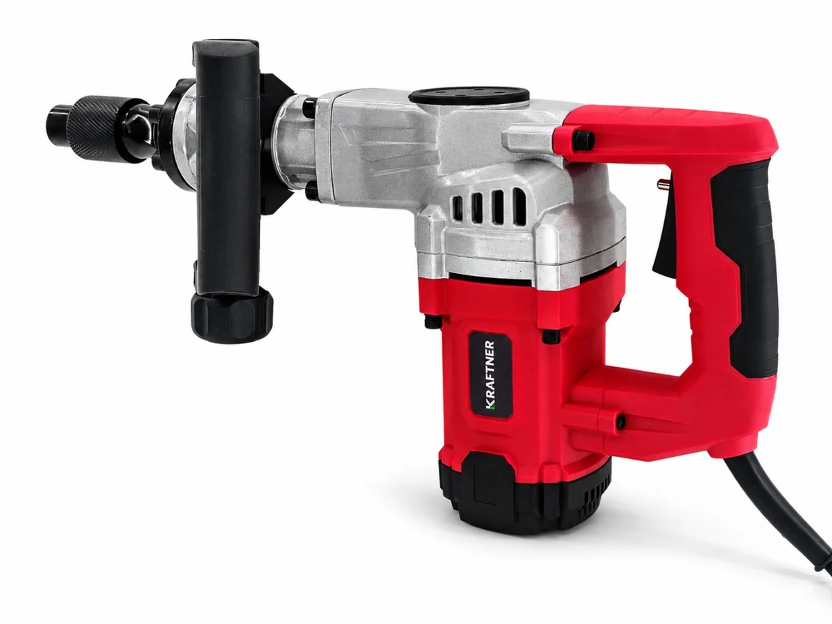 Ciocan demolator (picamer) 2200W, 15J, 4200bpm, prindere HEX 17mm, carbuni de rezerva si valiza de transport, KRAFTNER KF-7820