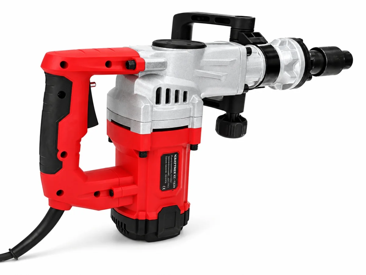 Ciocan demolator (picamer) 2200W, 15J, 4200bpm, prindere HEX 17mm, carbuni de rezerva si valiza de transport, KRAFTNER KF-7820