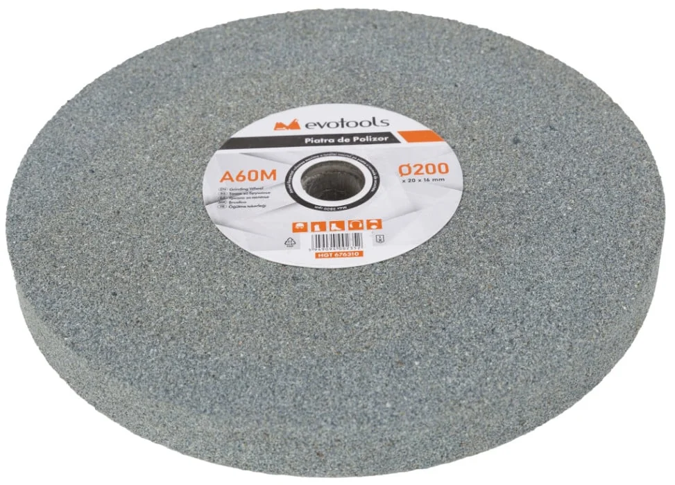 Disc Piatra De Polizor Gri 200x20x16; Granulatie 60