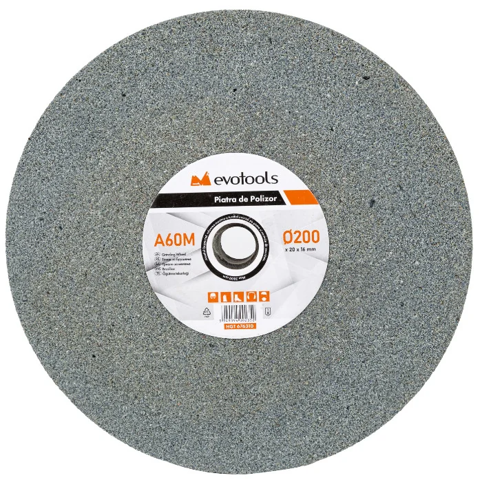 Disc Piatra De Polizor Gri 200x20x16; Granulatie 60