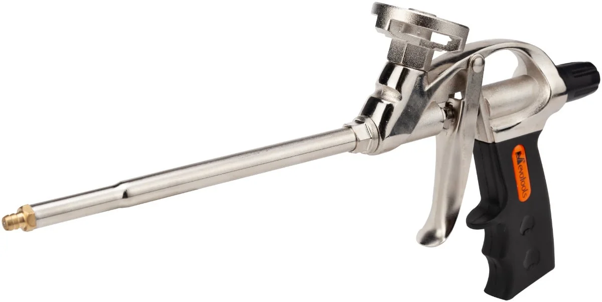 Pistol Metalic Nichelat Pentru Spuma Poliuretanica; Evotools 628188