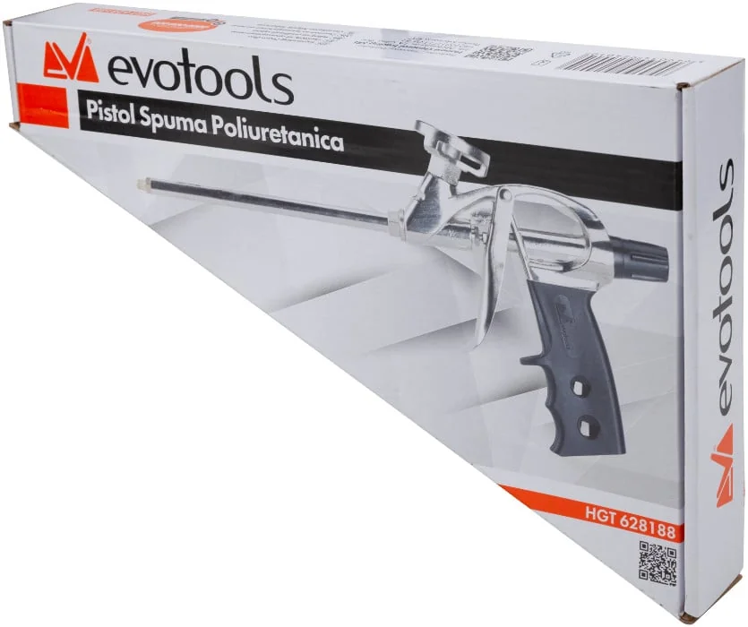 Pistol Metalic Nichelat Pentru Spuma Poliuretanica; Evotools 628188