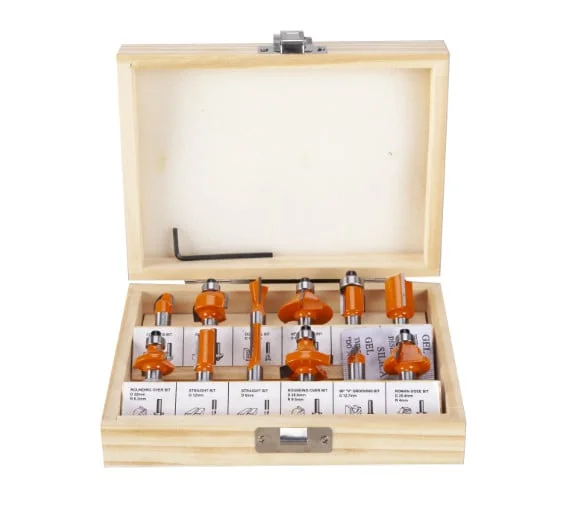 Set Freza Lemn 12 Buc 6 Mm Evotools 681455