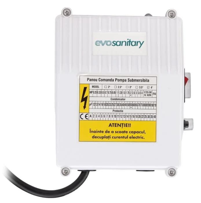 Panou Comandă Pompa Apă Submersibilă 750 W Evotools 682181