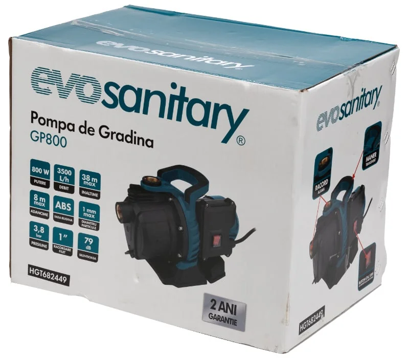Pompa Apa De Suprafață Abs 800 W Gp800 Evotools 682449