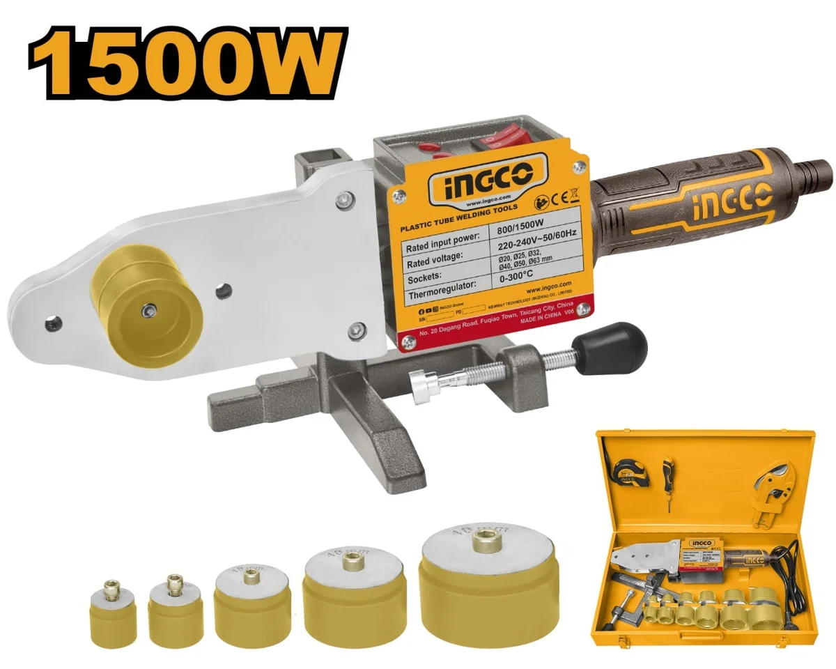 Trusa Sudura Plita Ppr 1500W 20-63 Mm Ingco PTWT215002
