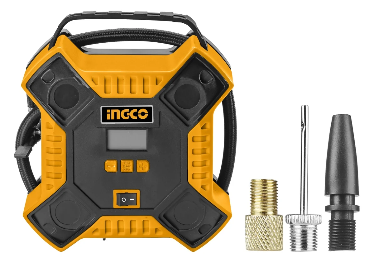 Compresor Auto 12V Cu Afișaj Digital, 35 L/Min, 3m Cablu, 11 Bar Ingco AAC1601