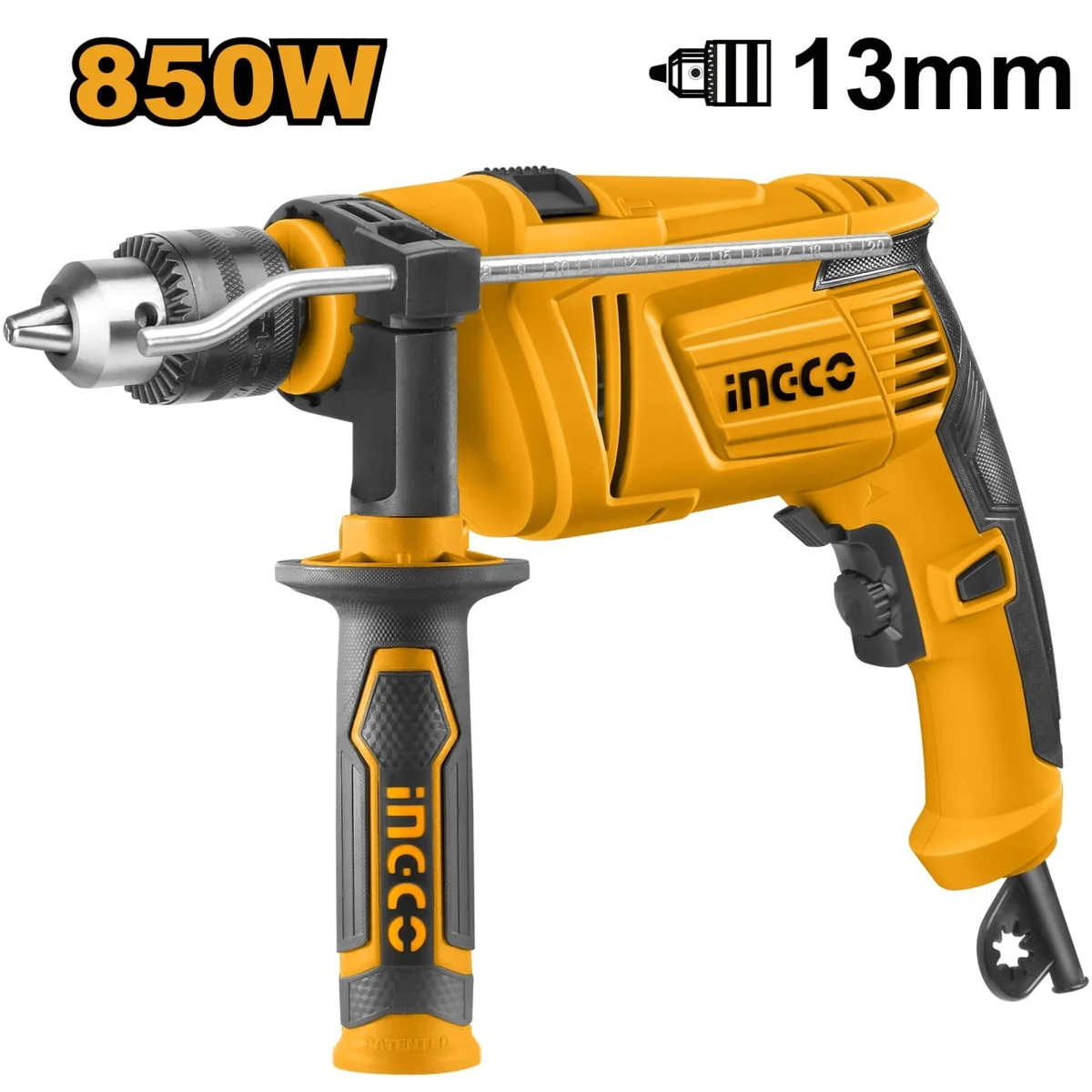 Mașina De Gaurit Bormasină Cu Percuție 850W Mandrină Metal Ingco ID8508