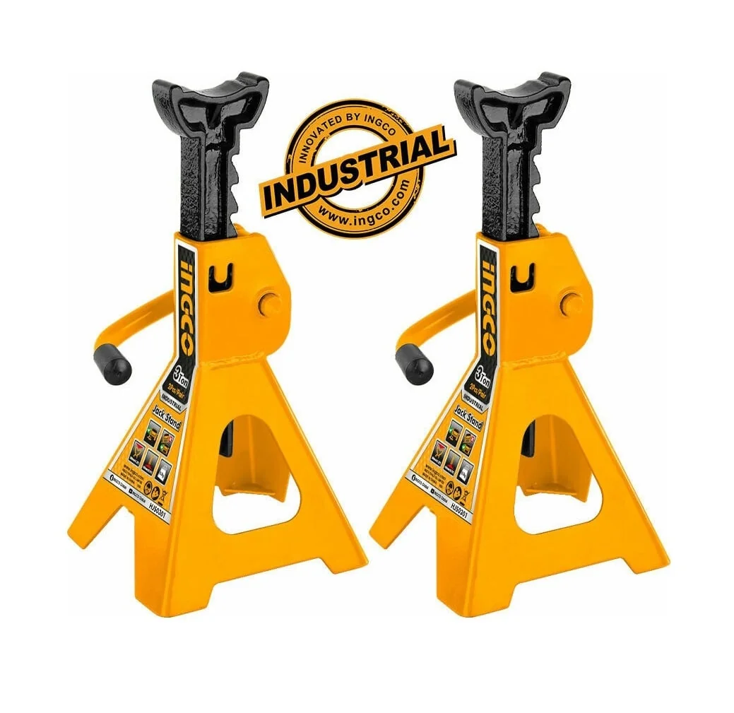 Set Capre Suport Auto 3T Cu Siguranta 2 Buc, Ingco Hjs0301