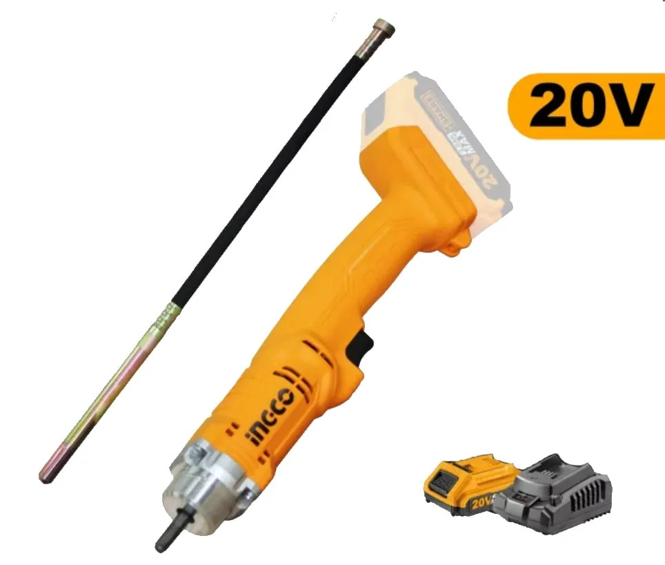 Vibrator Beton 20V 35x120mm Fără Acumulator Ingco CCVLI202301