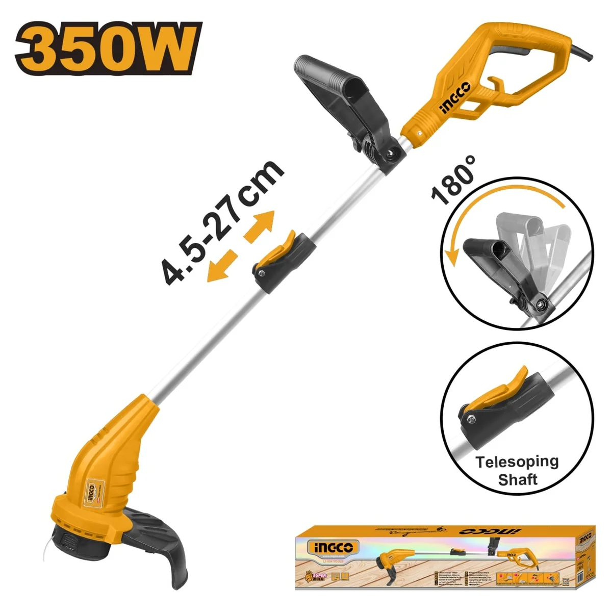 Trimmer Electric 350W 1100 Rpm Ingco GT3512
