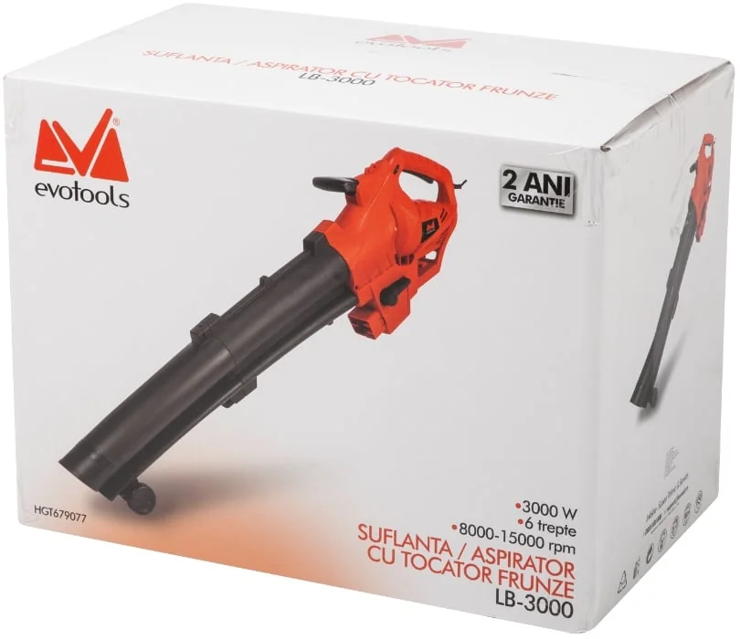 Suflanta / Aspirator Frunze Cu Tocator 3000 W, Evotools 679077