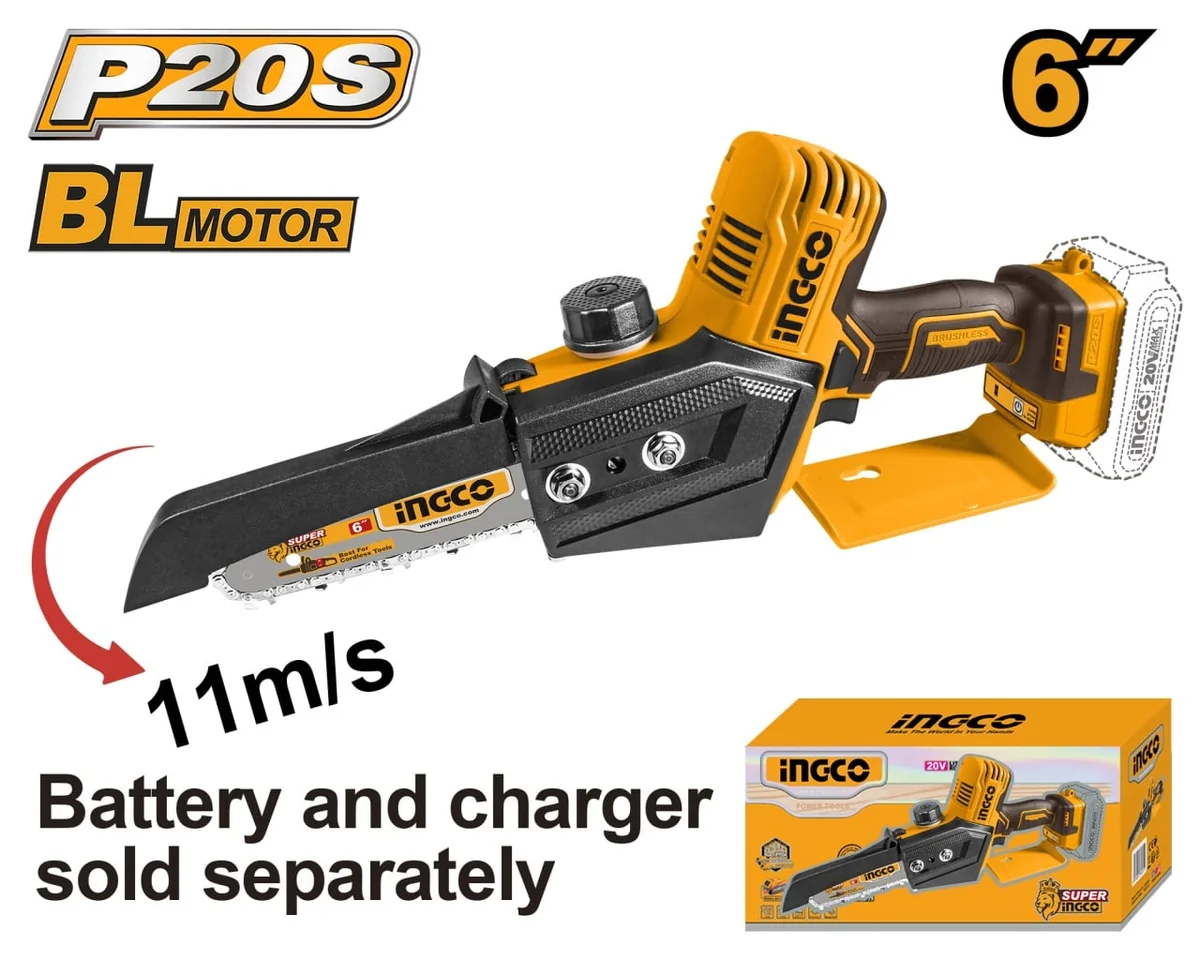 Drujba Fierastrau Electric De Mana 20V, 15Cm, Brushless Fara Acumulator Ingco CGSLI2068