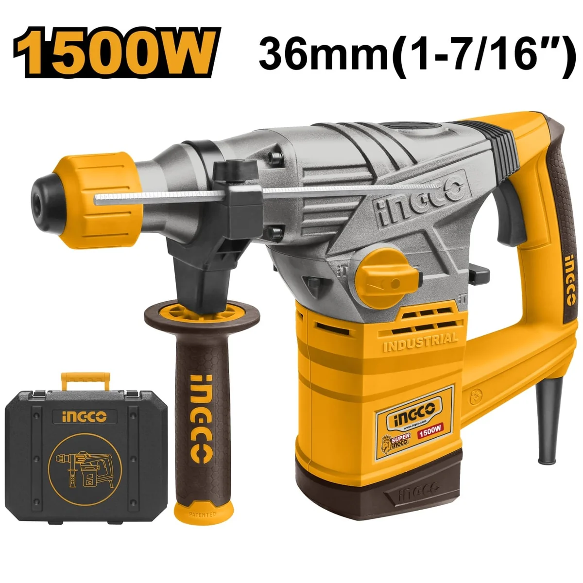 Ciocan Rotopercutor SDS 1500W, 5J, 3000Bpm, 750Rpm, INGCO RH15008