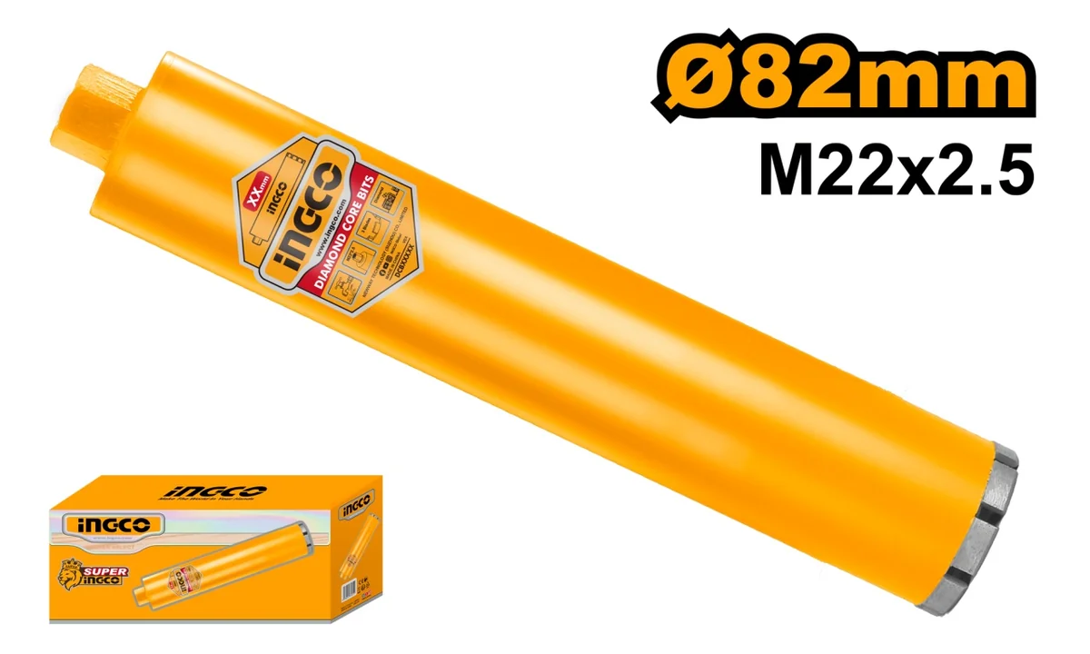 Carota Beton Diamantata 102x450mm, M22x2.5 Ingco DCB581028
