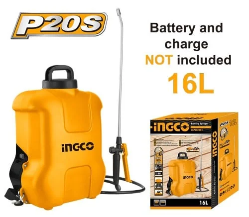 Pompa De Stropit Electrica 16L, 20V Fara Acumulator P20S Ingco CSPLI2001