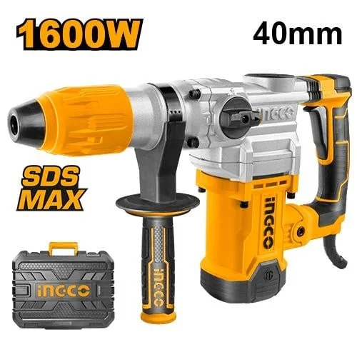 Ciocan Rotopercutor 1600W, 10J, 3850bpm, 630rpm, SDS MAX, Perii Zerva Ingco RH1600388