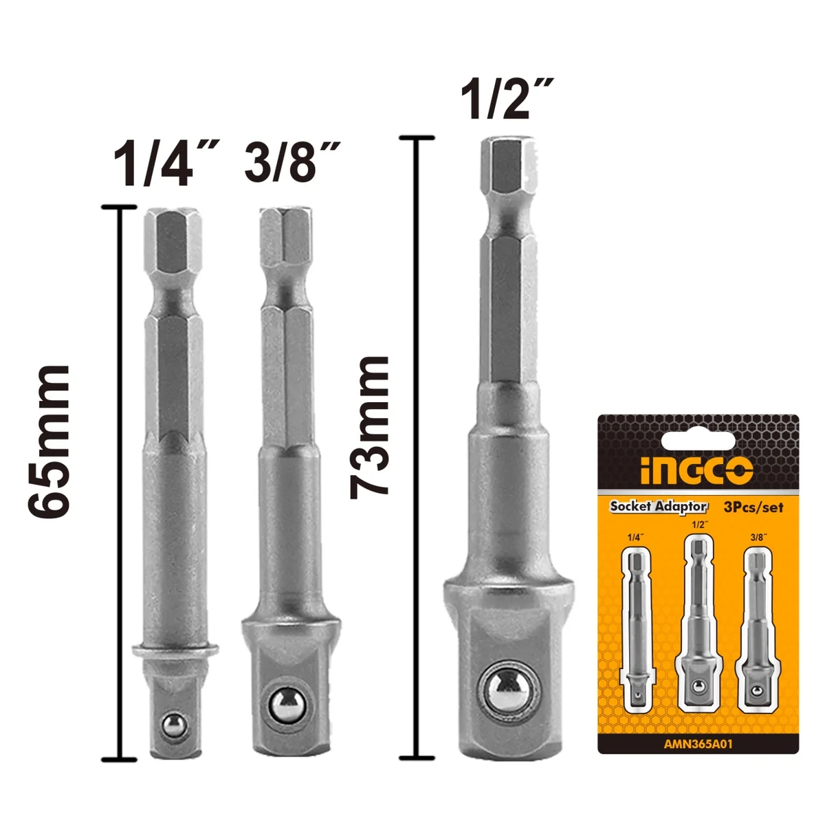 Adaptor Cheie Magnetica Set 1/4 1/2 3/8