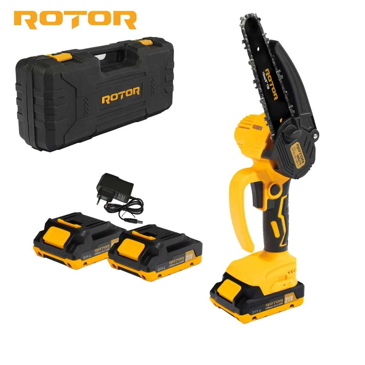 Mini Drujba Electrică Cu 2 Acumulatori 21V, 2AH, 150mm, 12m/s, ROTOR RMC21-6