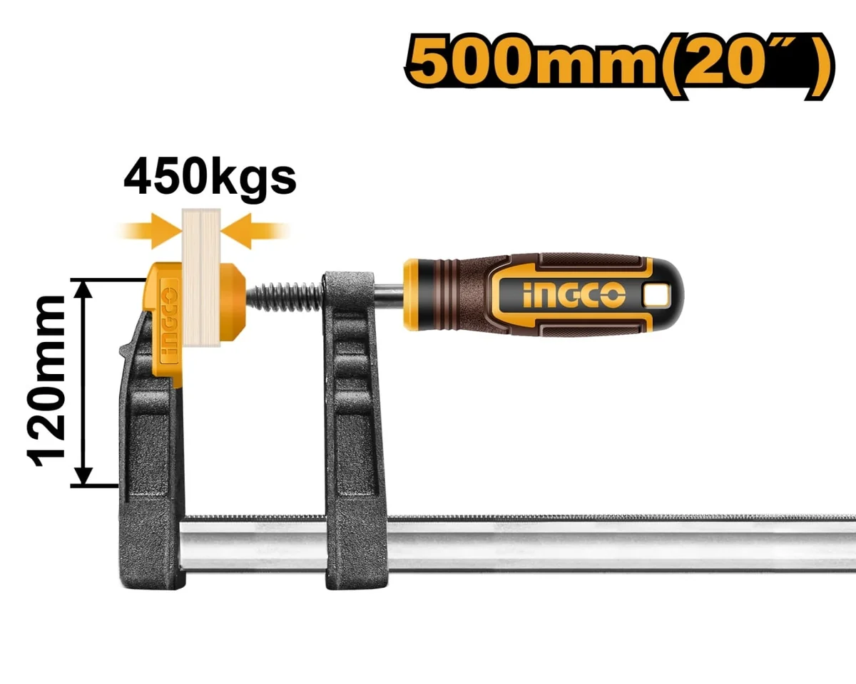 Presa Fixare Tip F 120x800mm INGCO HFC021203