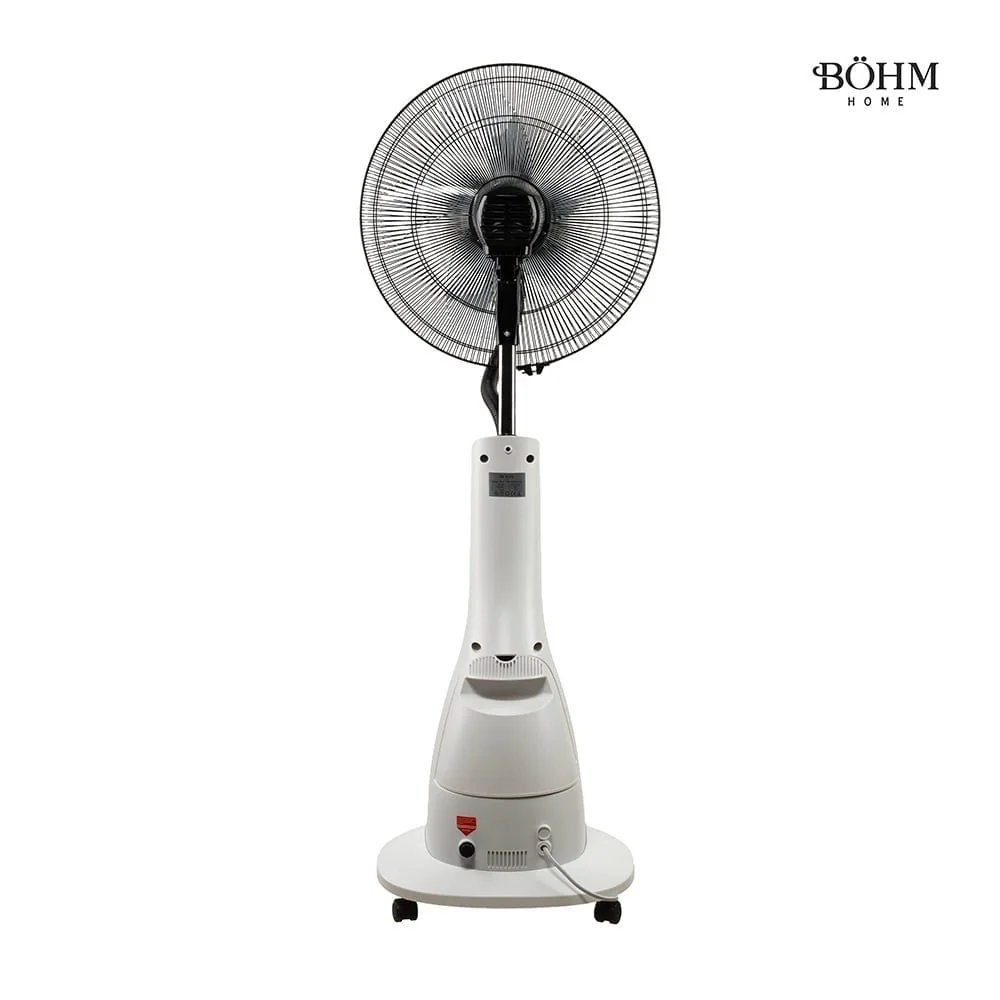 Ventilator Racire Aer Cu Pulverizare Apa Si Umidificare 16'', Oscilatie 80 Grade, 3 Viteze, 90W, 5 Pale, BÖHM BSP40-RA