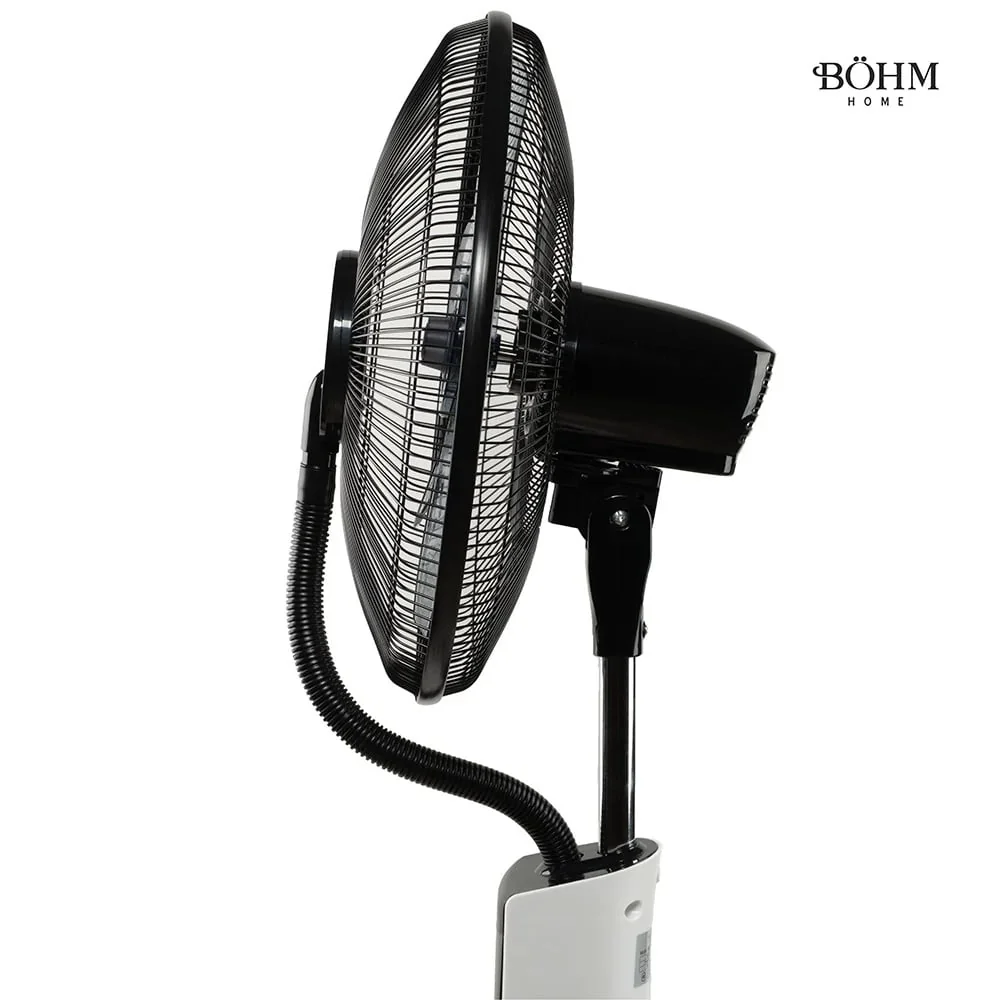 Ventilator Racire Aer Cu Pulverizare Apa Si Umidificare 16'', Oscilatie 80 Grade, 3 Viteze, 90W, 5 Pale, BÖHM BSP40-RA