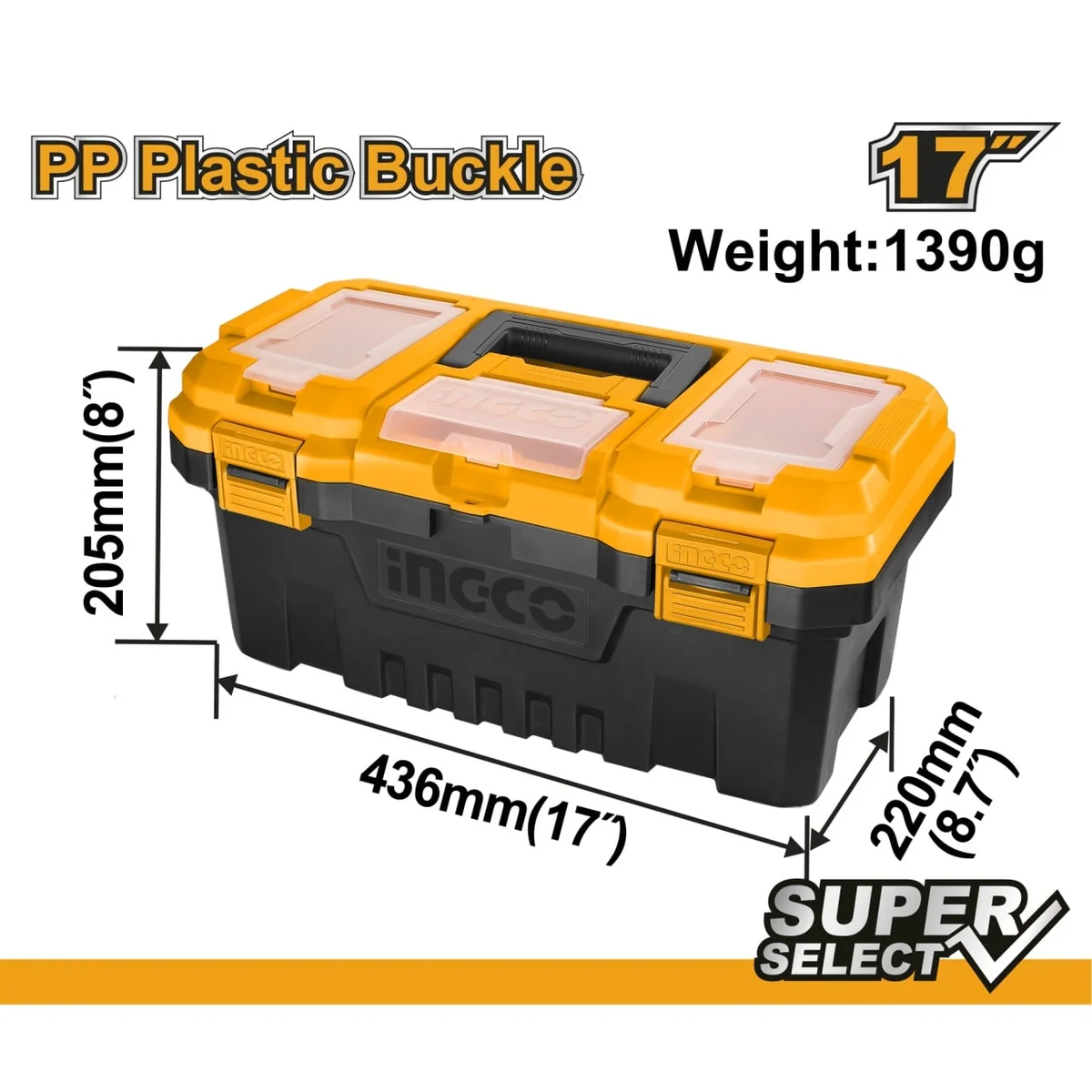 Cutie Depozitare Scule 17" INGCO PBX1701