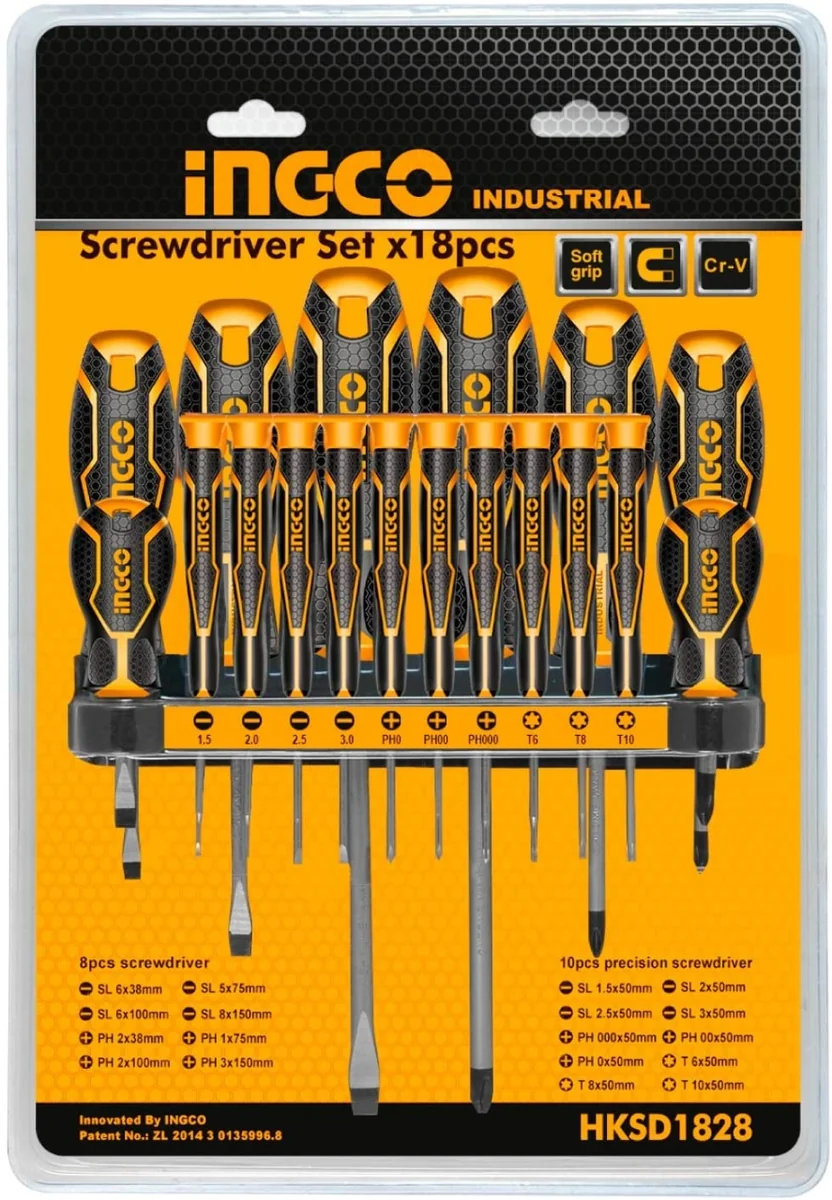 Surubelnite Precizie Set Cr-V 18pcs Ingco Hksd1828