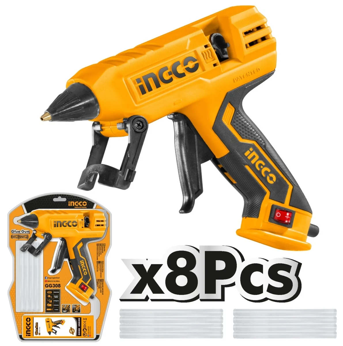 Pistol Lipit Silicon 220W Ingco GG308