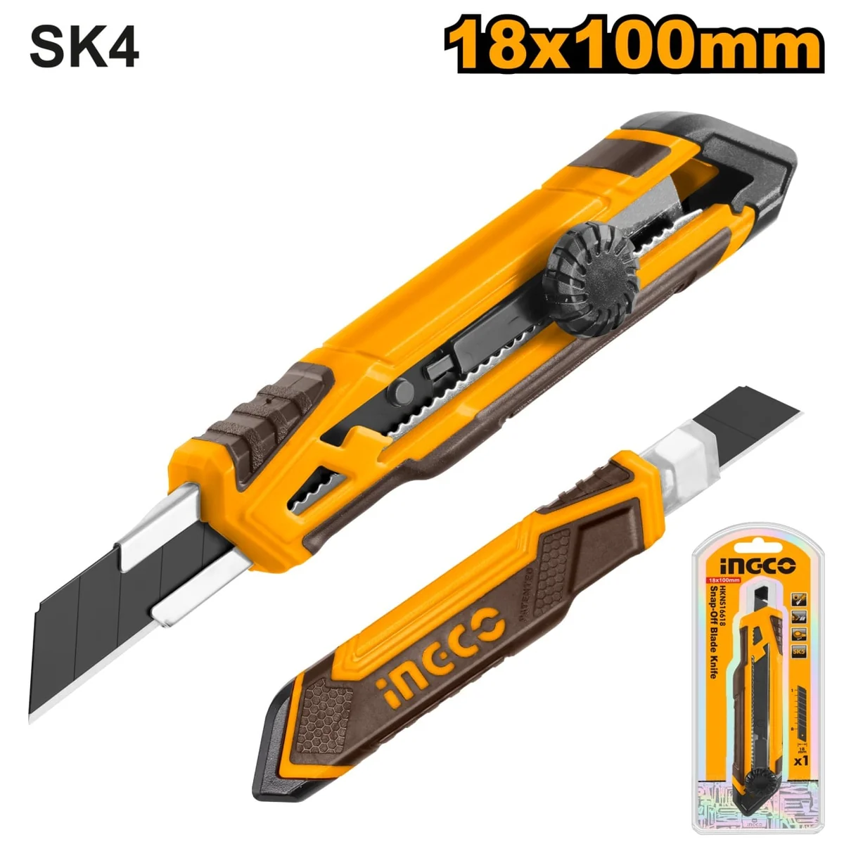 Cutter Plastic Cu Strângere Lamă INGCO HKNS16618