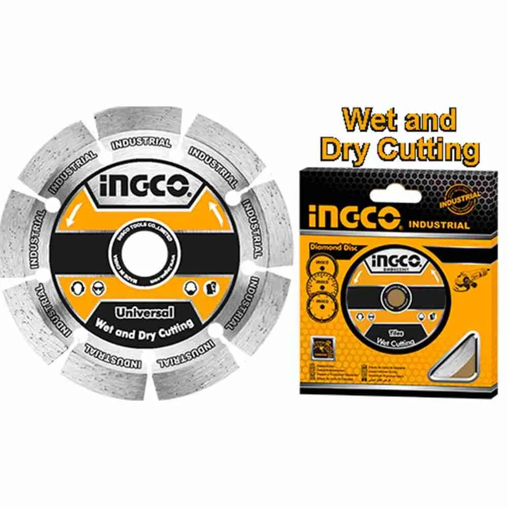 Disc Diamantat Segmentat 125x10mm Industrial INGCO DMD011251
