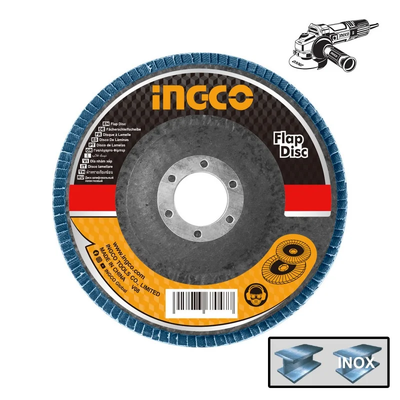 Disc Lamelar Slefuit 125mm Albastru P60 INGCO FDZ1252