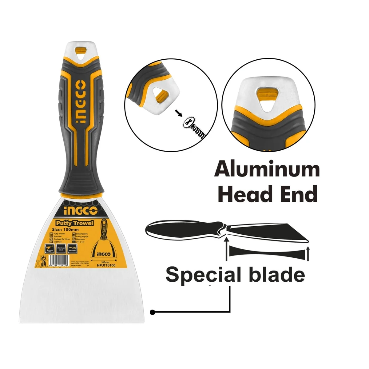 Spaclu Aluminiu Oțel 60mm INGCO HPUT18060