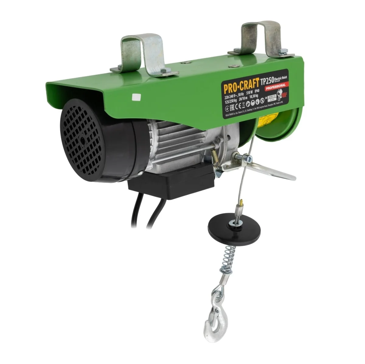 Troliu Electric Electropalan 125/250 Kg, 510 W, 12 M, Macara Electrică Procraft Tp250