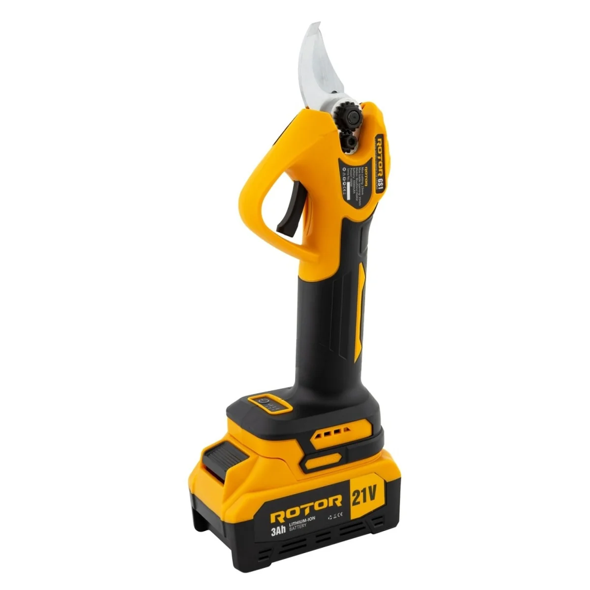 Set Mini Drujba Electrica Si Foarfeca De Gradina Cu 2 Acumulatori 3AH, 21V, Brushless ROTOR
