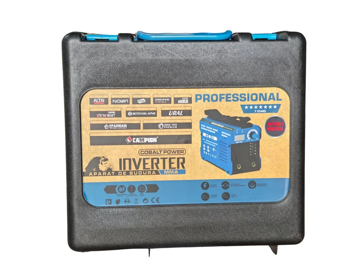Aparat De Sudura Tip Invertor 494A, In Valiza, Reglaj, Afisaj Digital, Ventilat, 1.6-4mm, Uralmash Professional Cmp1695