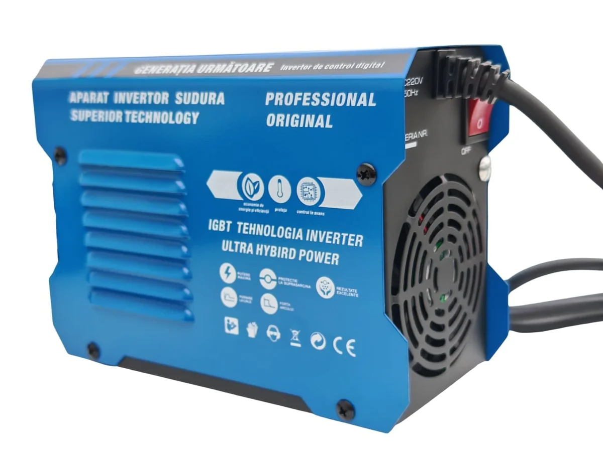 Aparat De Sudura Tip Invertor 494A, In Valiza, Reglaj, Afisaj Digital, Ventilat, 1.6-4mm, Uralmash Professional Cmp1695