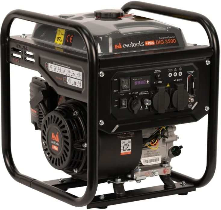 Generator De Curent Invertor 3500W Silentios 4 Timpi 3 Ani Garantie Evotools Plus 683429