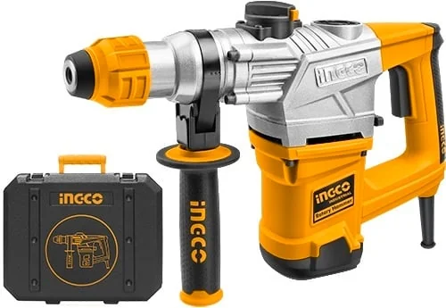 Ciocan Rotopercutor 1250W, 5J, 850 Rpm, 3800 Bpm, SDS Plus, Cu 3 Burghie Si 2 Dălti, INGCO RH12008