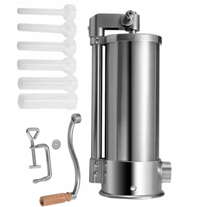 Masina Carnati Verticala Profesionala 6Kg Inox Cu 6 Palnii, Sistem Airstop, CAMPION CMP1170