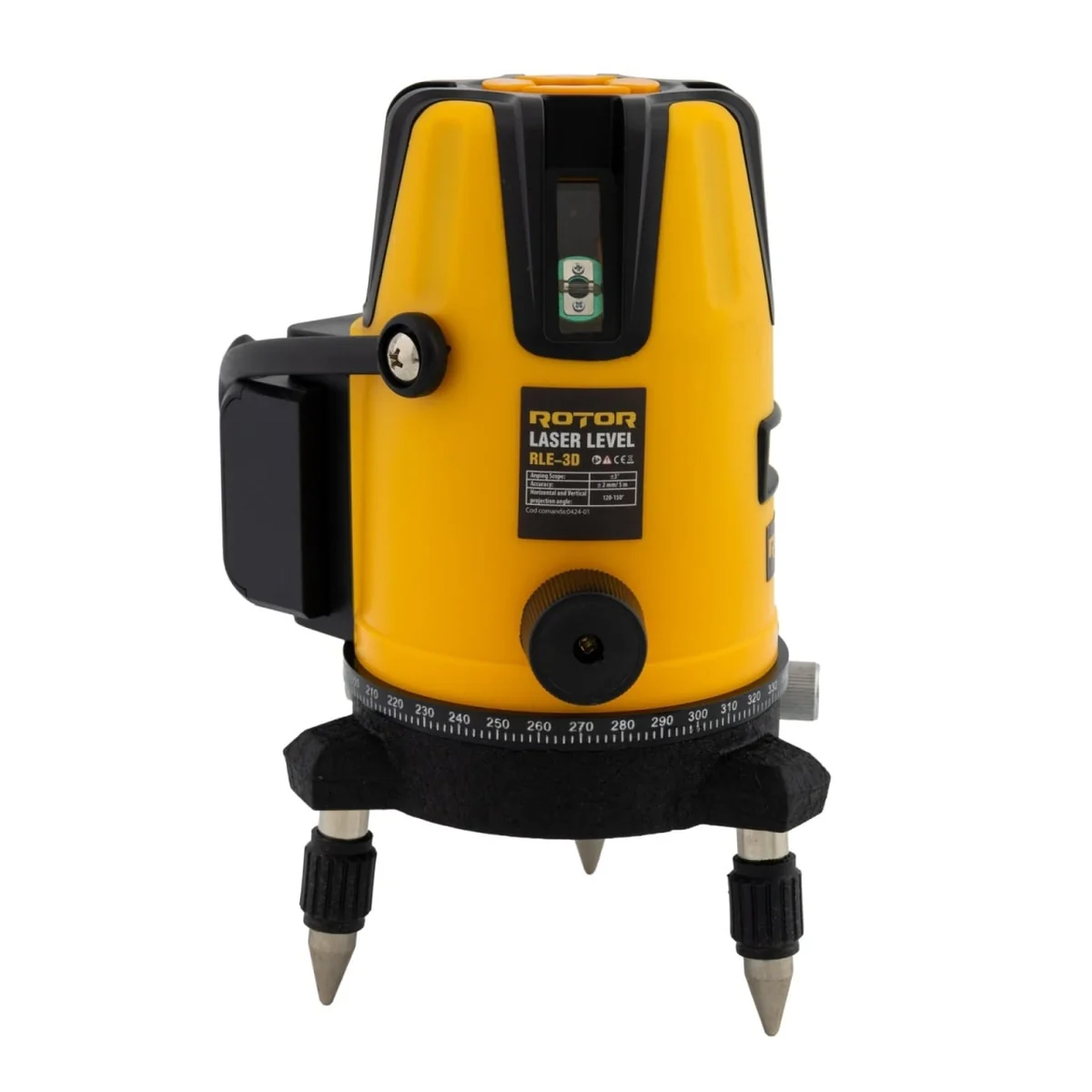 Nivela Laser 3D, 40m, 5 Sec., Clasa 2, Cu 2 Acumulatori Și Cutie Transport, ROTOR RLE-3D 14623