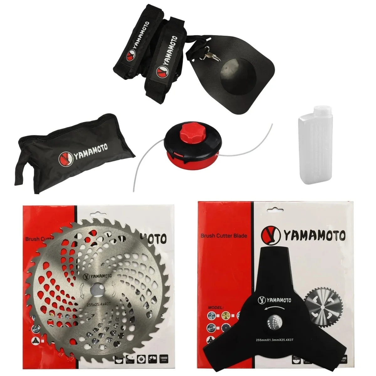 Motocoasa Benzina, 5.8 Cp, 43 Cmc, 10000 Rpm, 2 Timpi, 6 Accesorii, Yamamoto YMA.56