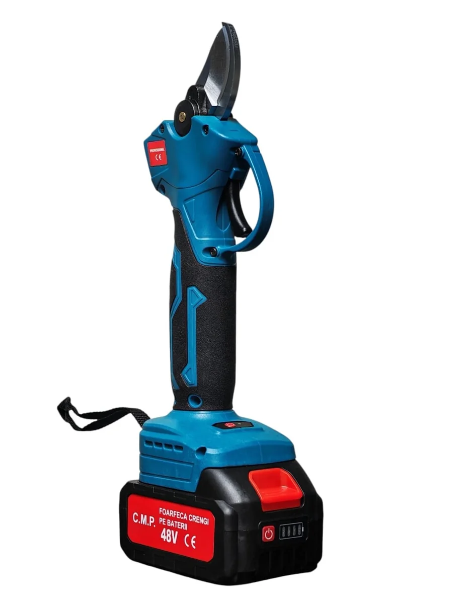 Foarfecă Electrică Cu 2 Acumulatori 48V X 8Ah Pentru Grădină, Diametru Tăiere 27Mm, Valiză, Profesional E-XPERT Original Protools CMP1612