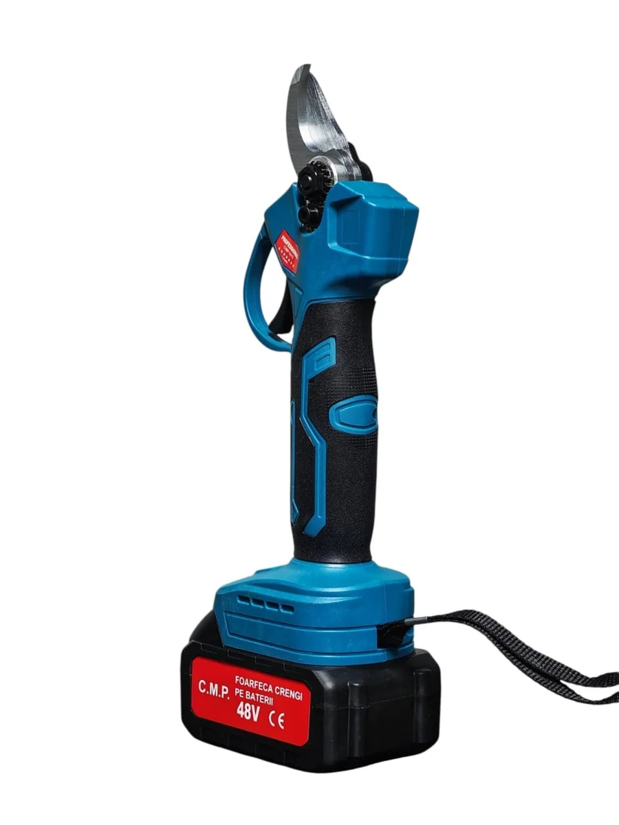 Foarfecă Electrică Cu 2 Acumulatori 48V X 8Ah Pentru Grădină, Diametru Tăiere 27Mm, Valiză, Profesional E-XPERT Original Protools CMP1612