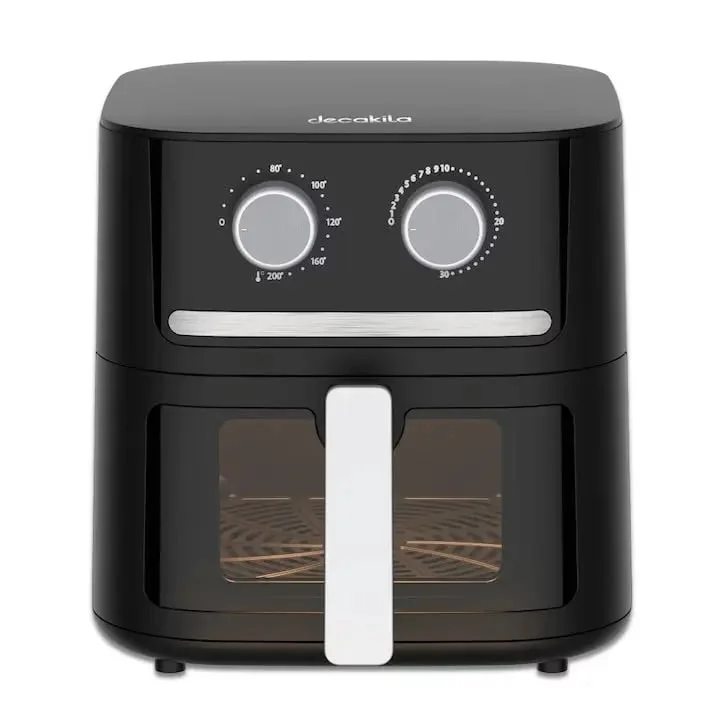 Friteuza Cu Aer Cald 1600W, Capacitate 6.5L, Cu Temporizator Și Temperatură Reglabilă Air Fryer Decakila KEEC085B