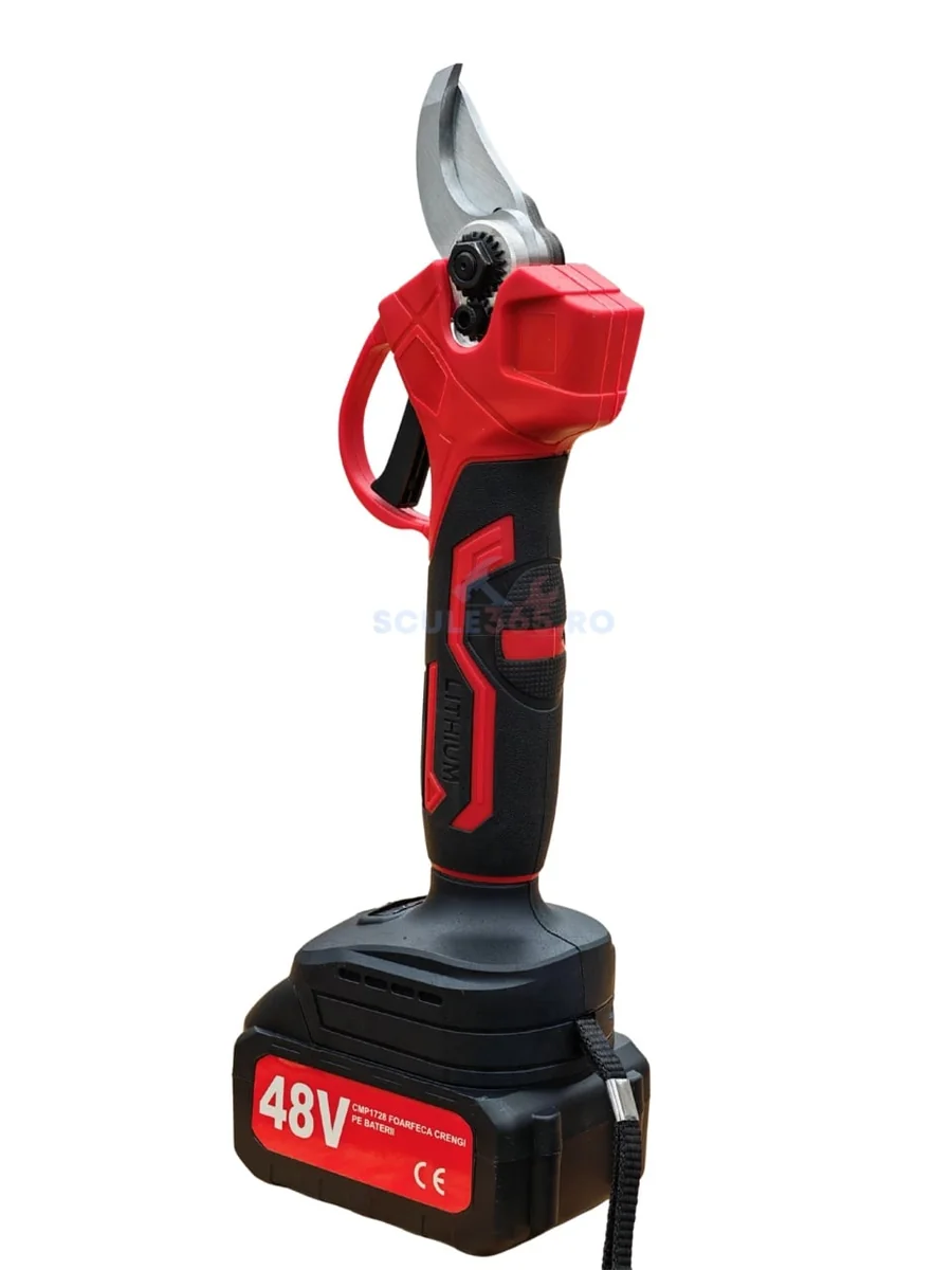 Foarfeca Gradina Electrica Cu 2 Acumulatori 48V X 8Ah, Pentru Gradina, Diametru Taiere 27Mm, Valiza, Profesional Motoyama Japan Cmp1728
