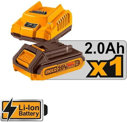 Vibrator Beton Cu Acumulator 20V Ingco CCVLI2023011, 2300 Rpm, Cu 1 Acumulator 2.0Ah Si Incarcator