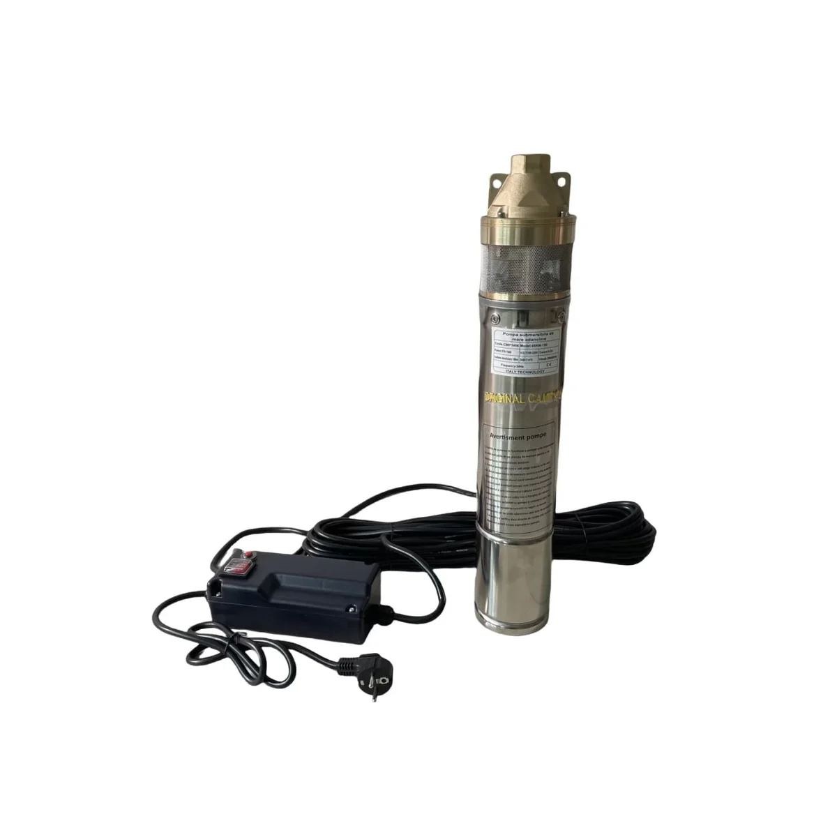 Pompa Apa Submersibila 1500W, 20M Cablu, 5000L/H, 4SKM-150 Cu Panou Control CMP1456