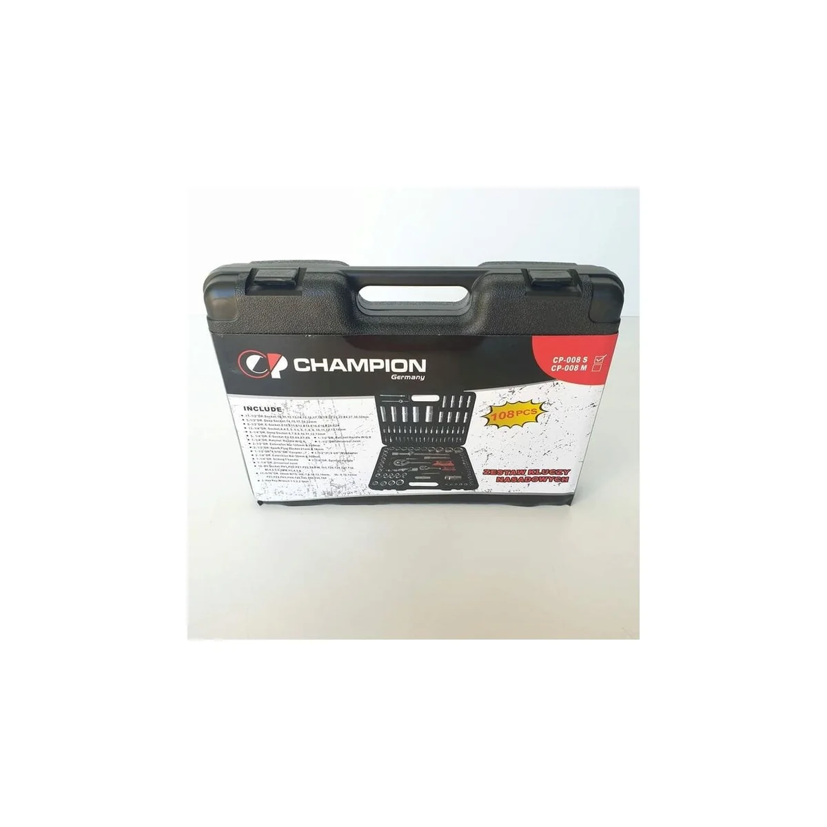 Set Trusa Chei 108 Piese Tubulare 1/4" Si 1/2", Biti, Prelungitoare, Crom-Vanadiu, Campion CMP1647