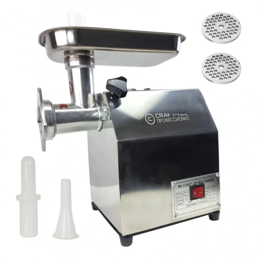 Masina De Tocat Carne Electrica 2500W, 100Kg/H, Profesionala, Inox Craft-Tec MX709